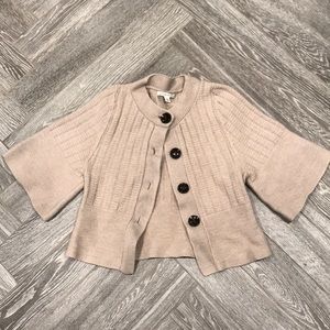 Banana Republic Bell Sleeve Wool Cover Up Sweater